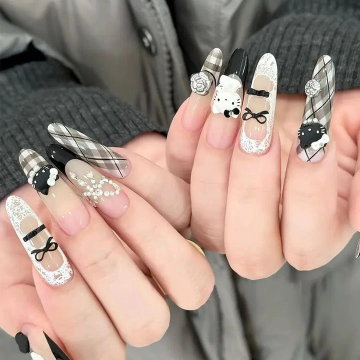 Glossy Ombre Square Press-On Nail Set