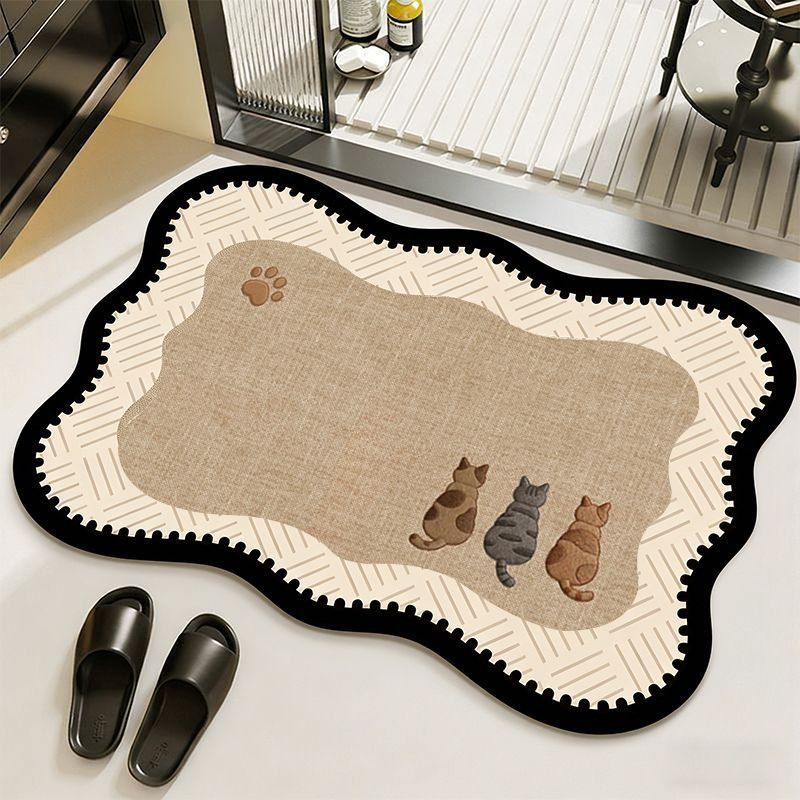 Elegant Vintage Floral Print Area Mat