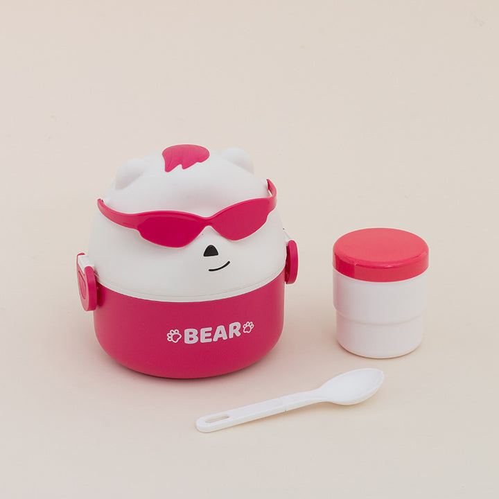 Cute Bear-Themed Portable Snack Container