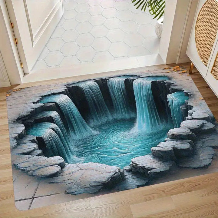 Cute Cartoon Cat Welcome Mat
