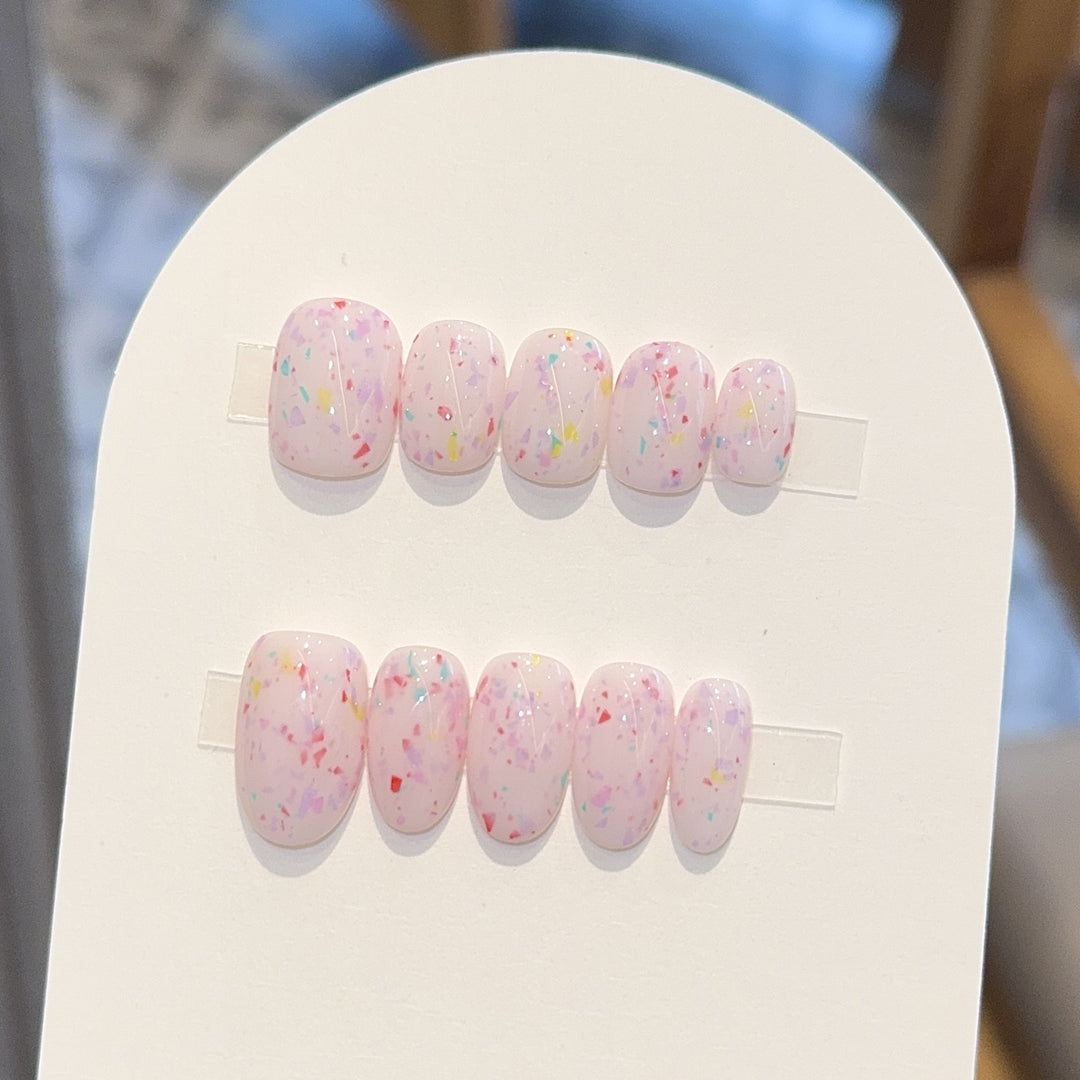 Art nail set with sparkling accents Kalsten