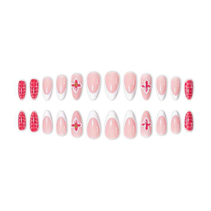 Floral Stiletto Nail Enhancements Kalsten