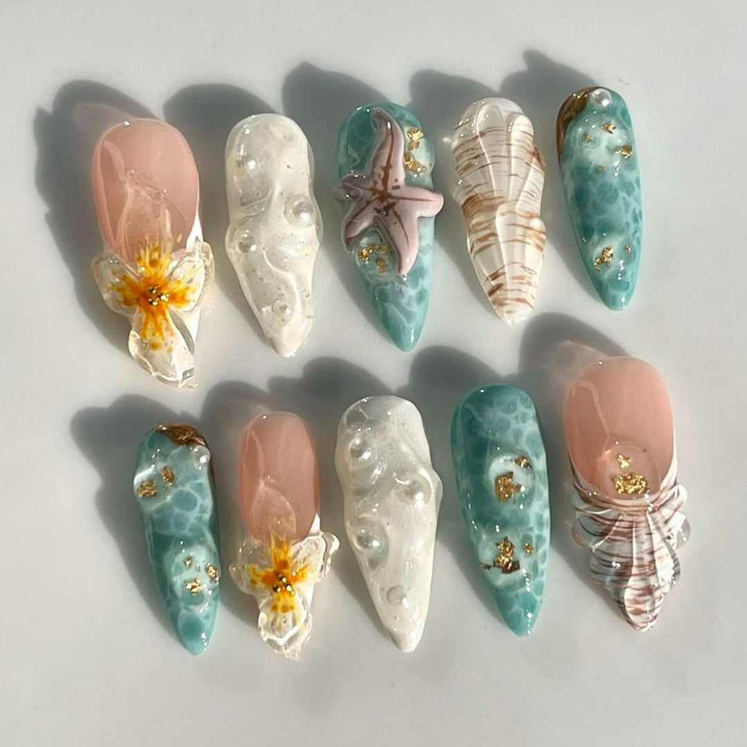 Creative Press-On Nail Art Set