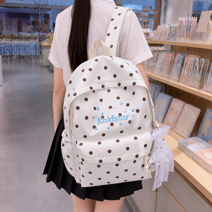 Cute Polka Dot Patterned Backpack Kalsten