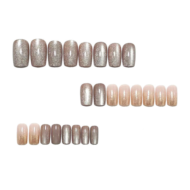 Luxurious artificial nails with glitter accents Kalsten