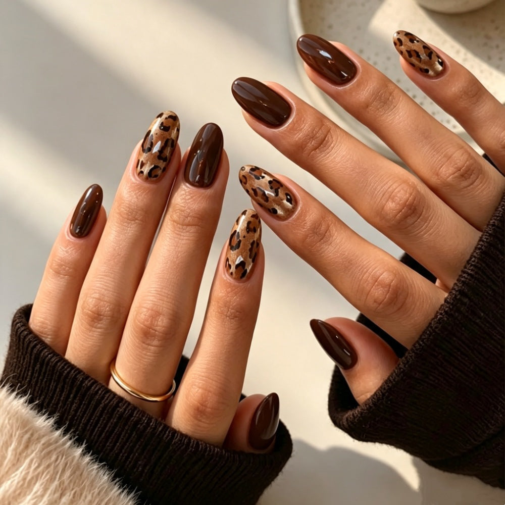 Luxe Leopard Print Press-On Nail Set Kalsten