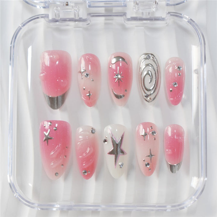 Artistic Starry Nail Art Extensions Kalsten