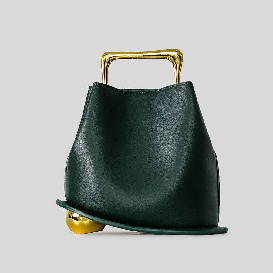 Sculptural Handle Handbag