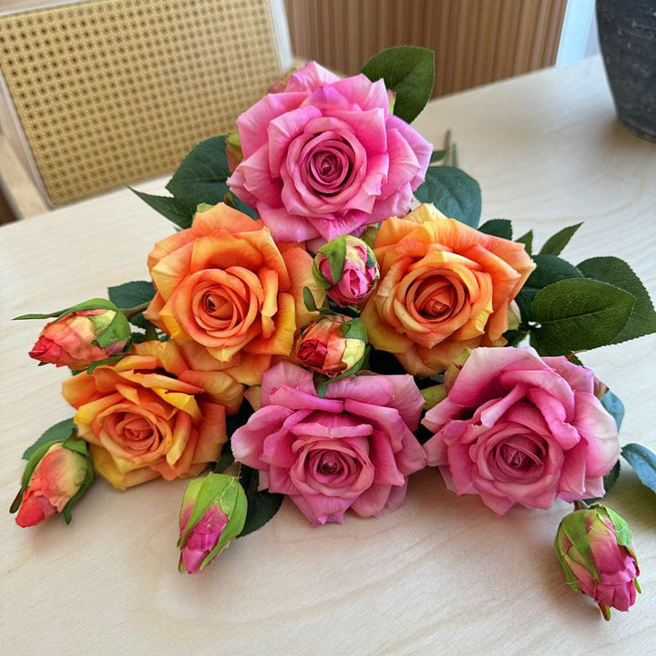 Realistic Artificial Rose Floral Arrangement