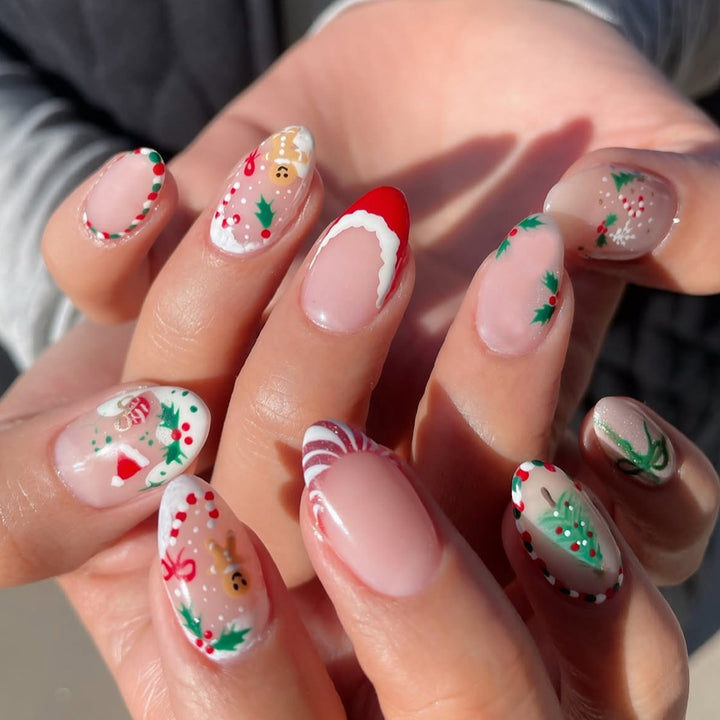 Festive Artificial Nail Creations Kalsten