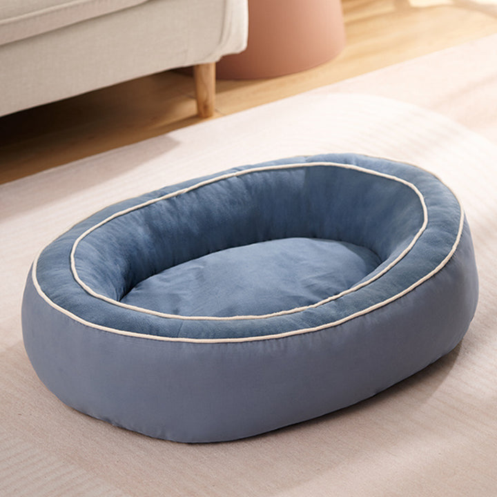 Plush Oval Dog Bed