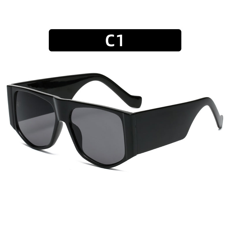 Bold Oversized Square Frame Sunglasses