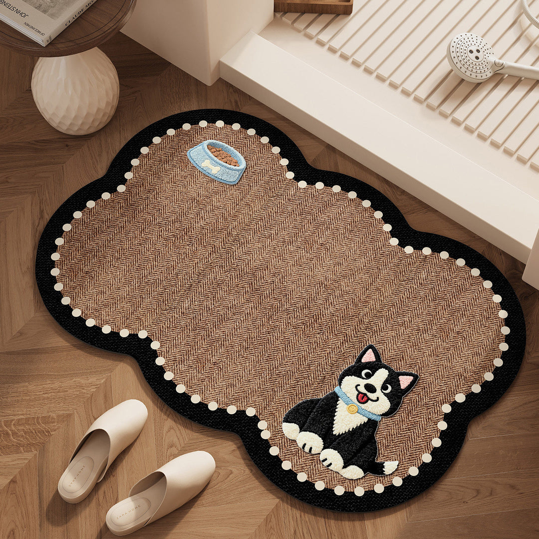 Whimsical Pet-Themed Area Rug