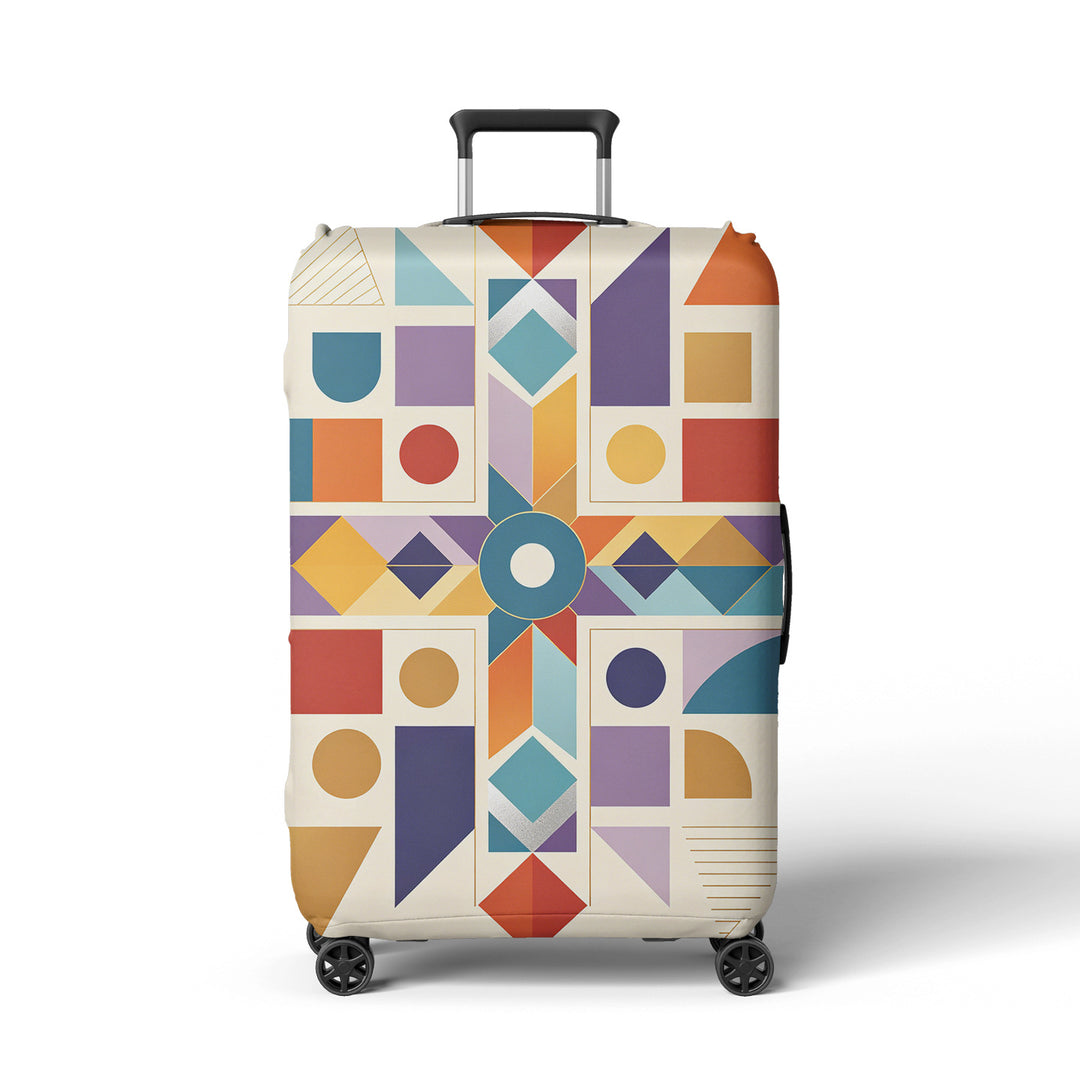 Women's suitcase cover with modern graphic design Kalsten