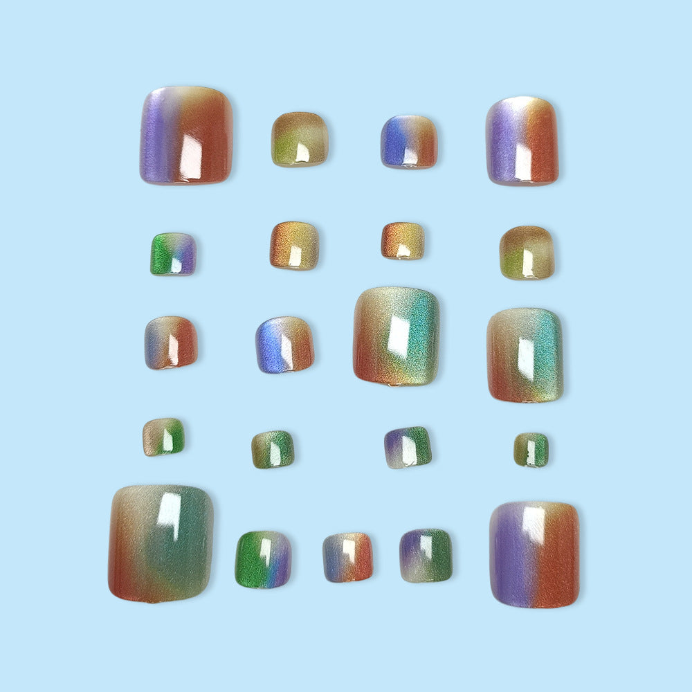 Rainbow Gradient Pedicure Set Kalsten