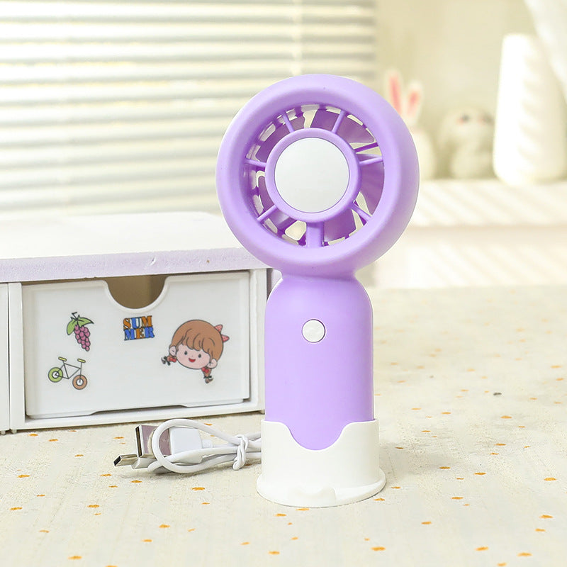 Women Handheld Mini-Fan with USB Charging Function and Ergonomic Design Kalsten