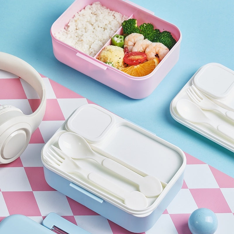 Cute Themed Lunch Box with Utensils