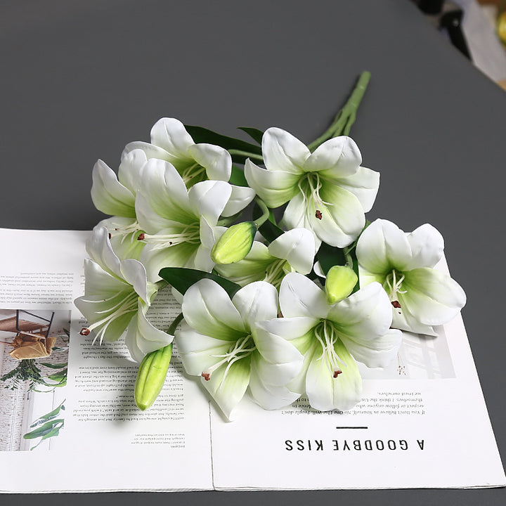 Realistic Lifelike Lily Flower Bouquet