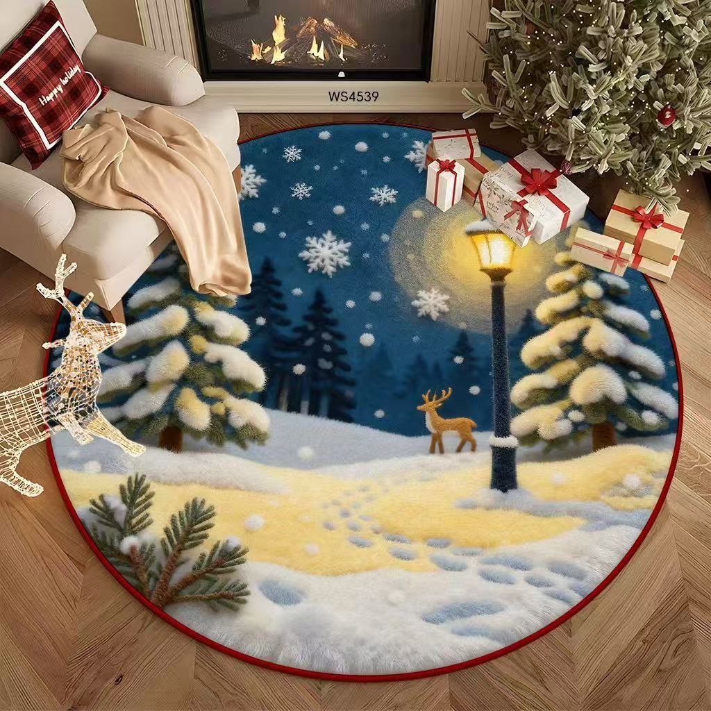 Festive Christmas-Themed Area Rug Kalsten