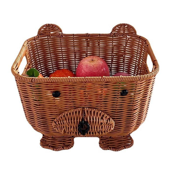 Handcrafted natural material storage basket Kalsten