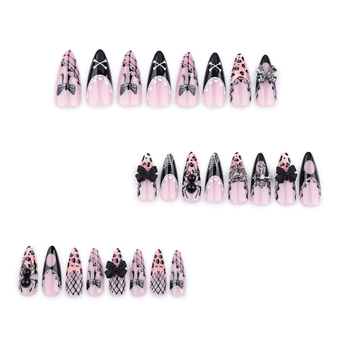 Creative acrylic nails in elegant leopard design Kalsten