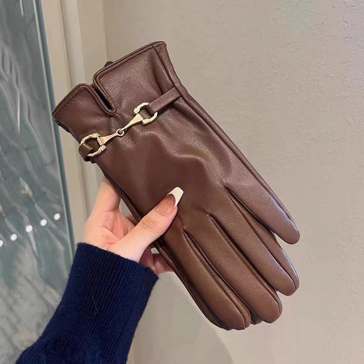 Luxurious Leather Touchscreen Gloves Kalsten