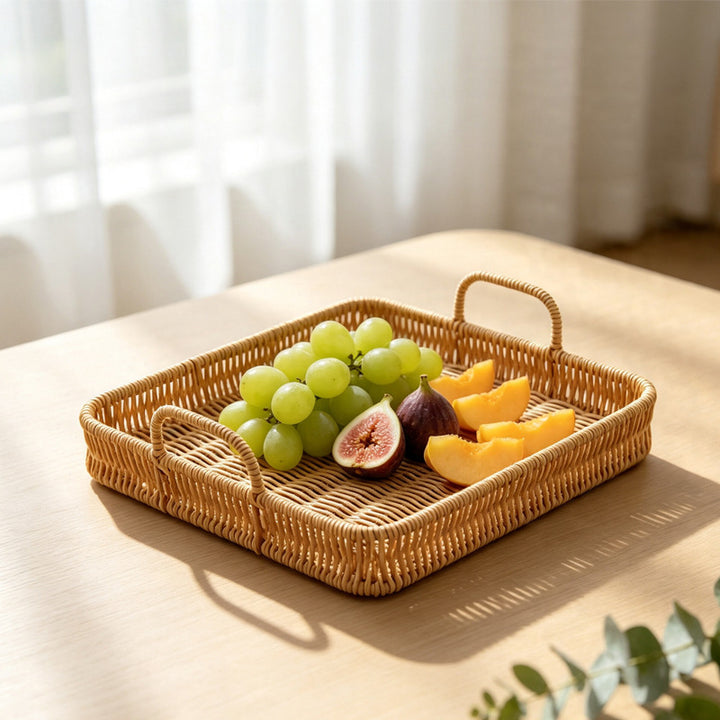 Handmade Woven Serving Tray Kalsten