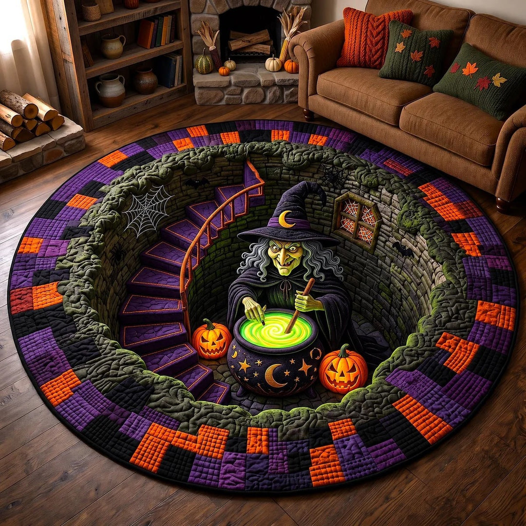 Halloween Themed Round Area Rug