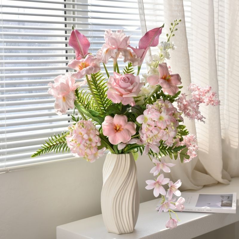 Lifelike Artificial Floral Bouquet Arrangement