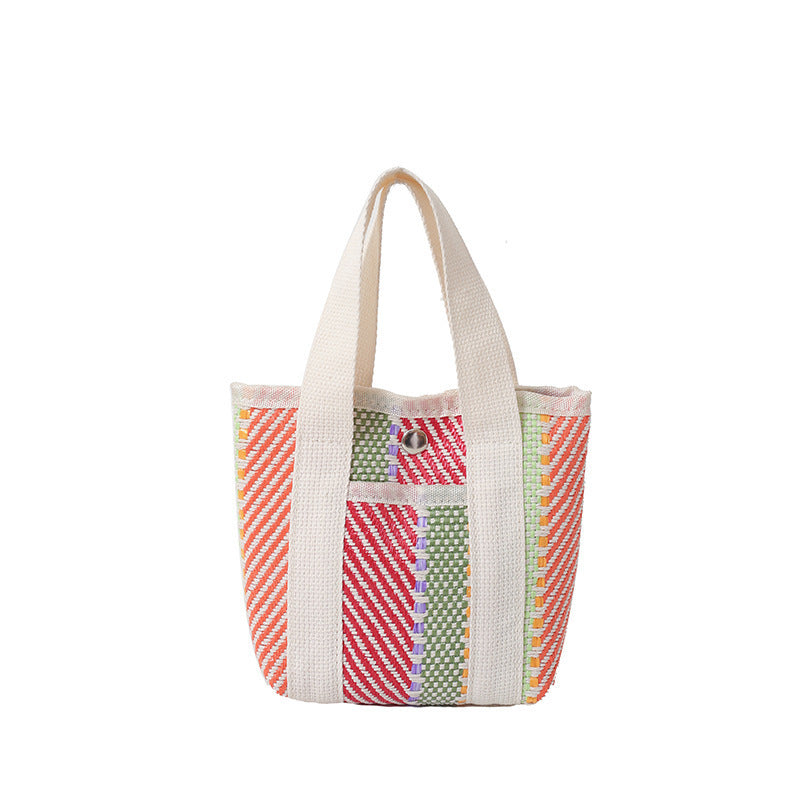 WoColorful Woven Beach Tote Bag Kalsten