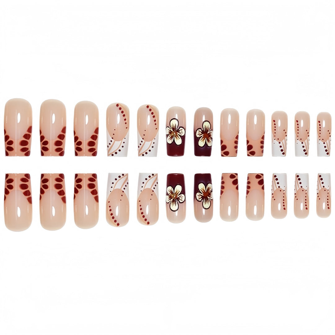 Floral Design Sculpted Press-On Nails Kalsten