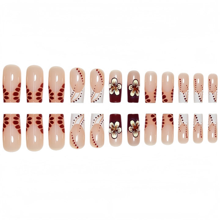 Floral Design Sculpted Press-On Nails Kalsten