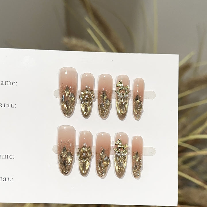 Luxury Decorative Press-On Nail Set