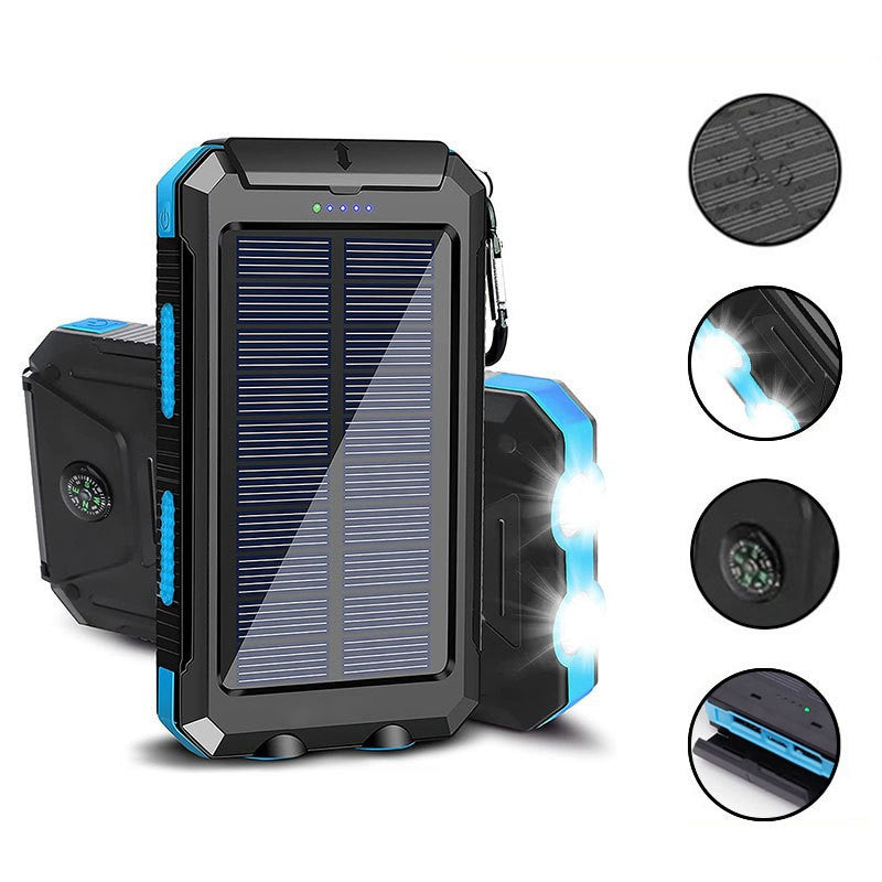 Solar Powerbank with Integrated LED Light and Compass Kalsten