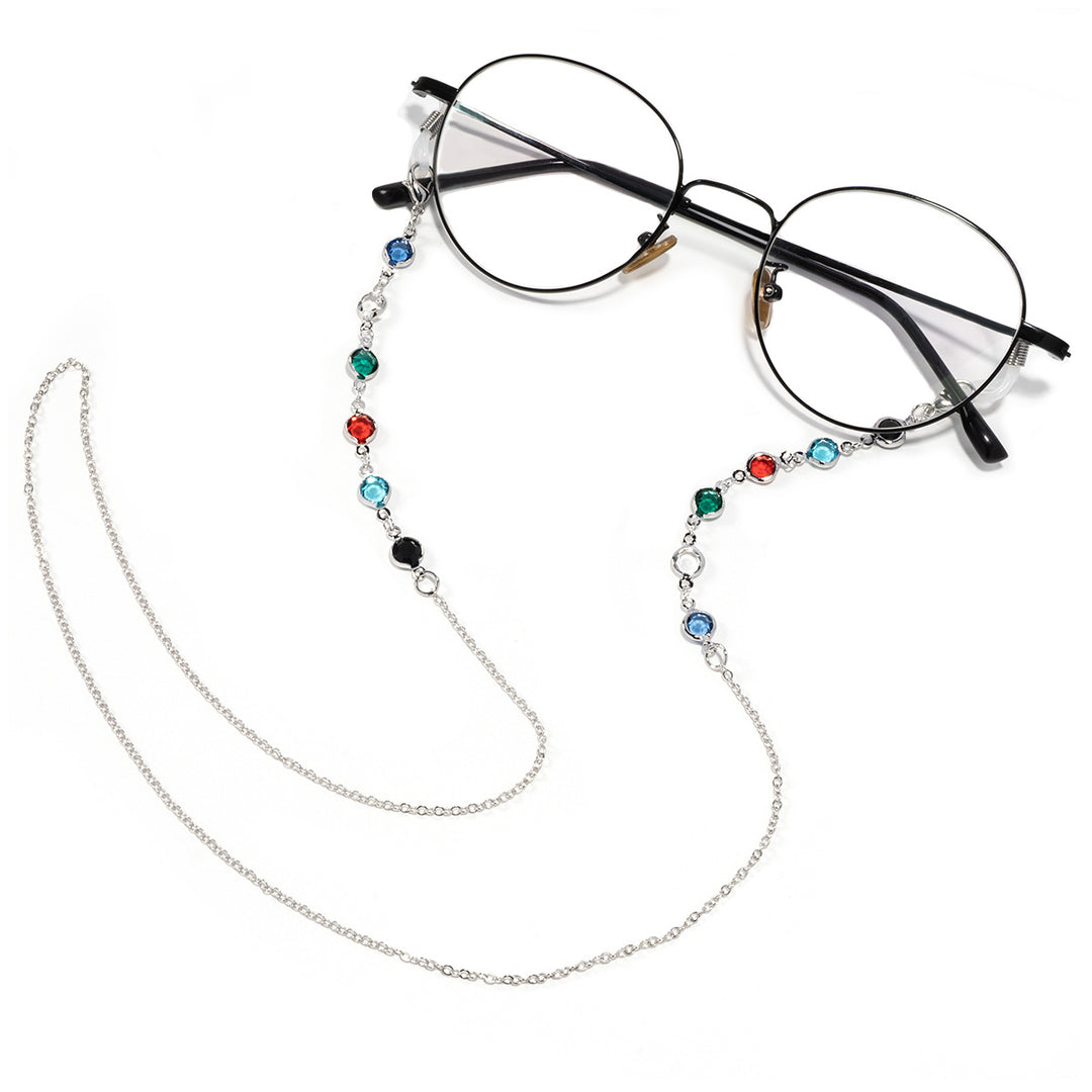 Elegant Gemstone Eyewear Chain Kalsten