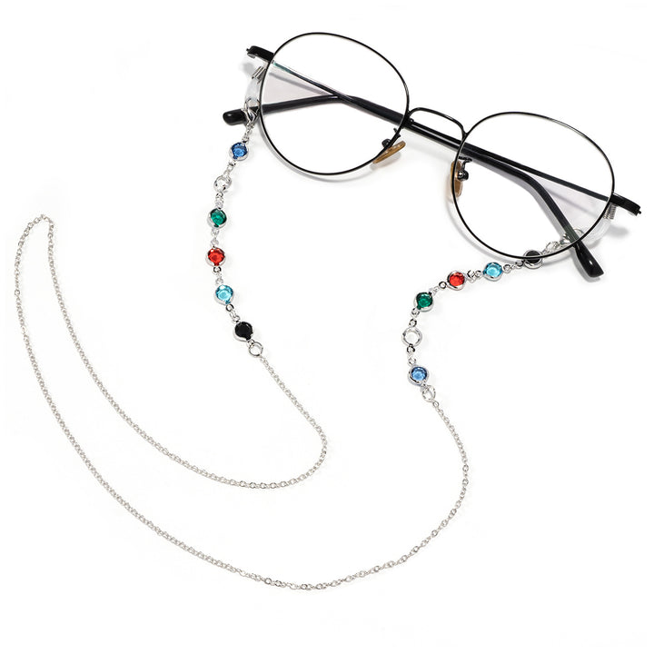 Elegant Gemstone Eyewear Chain Kalsten