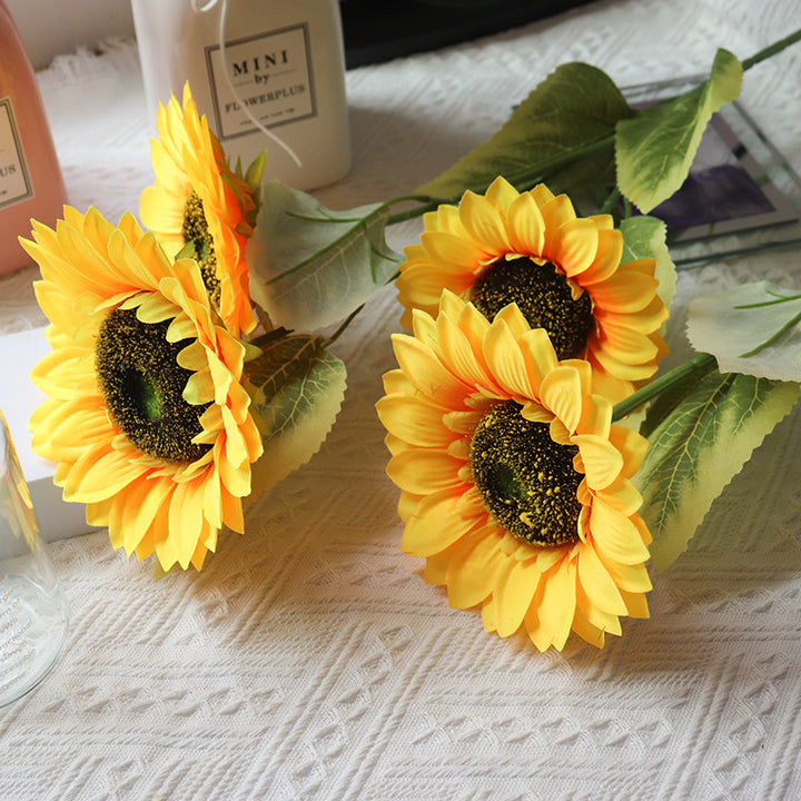 Realistic Decorative Sunflower Stem