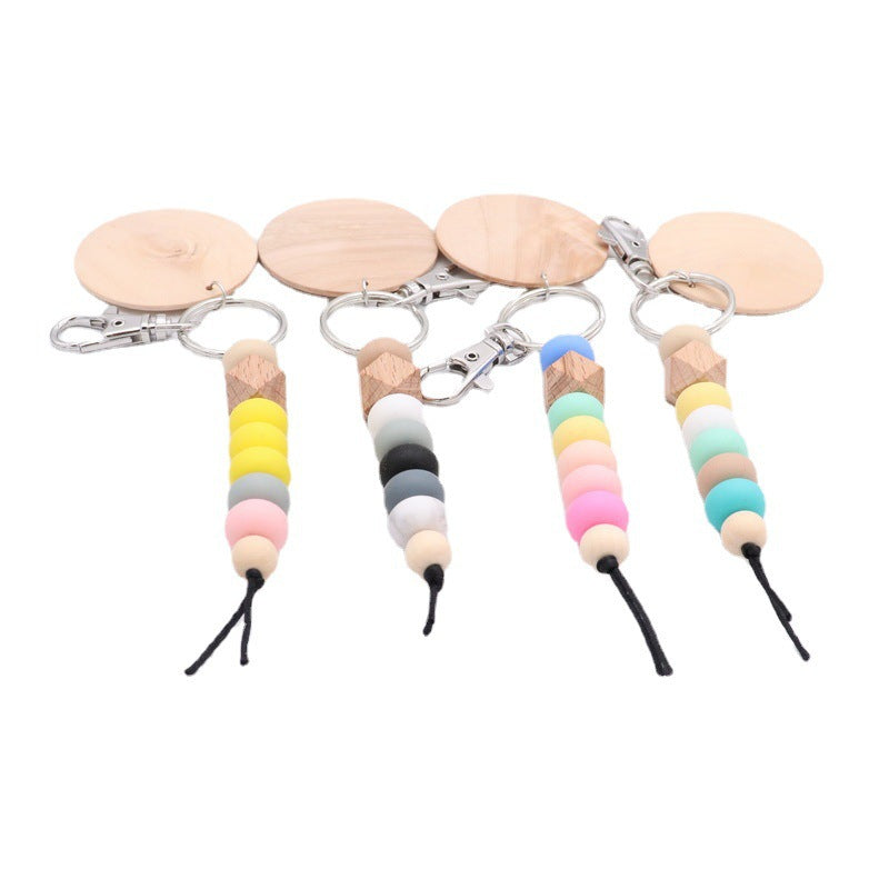 Decorative Wooden Beaded Keychain Kalsten