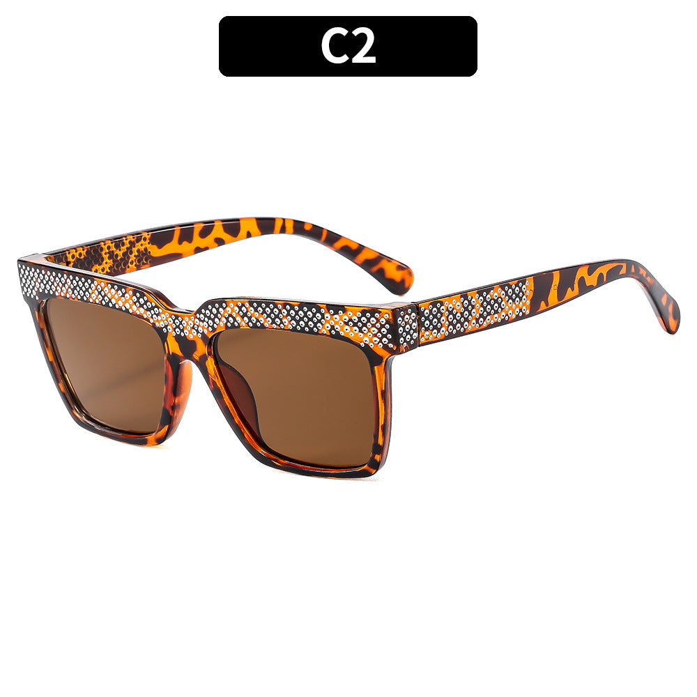 Decorative Square Frame Sunglasses