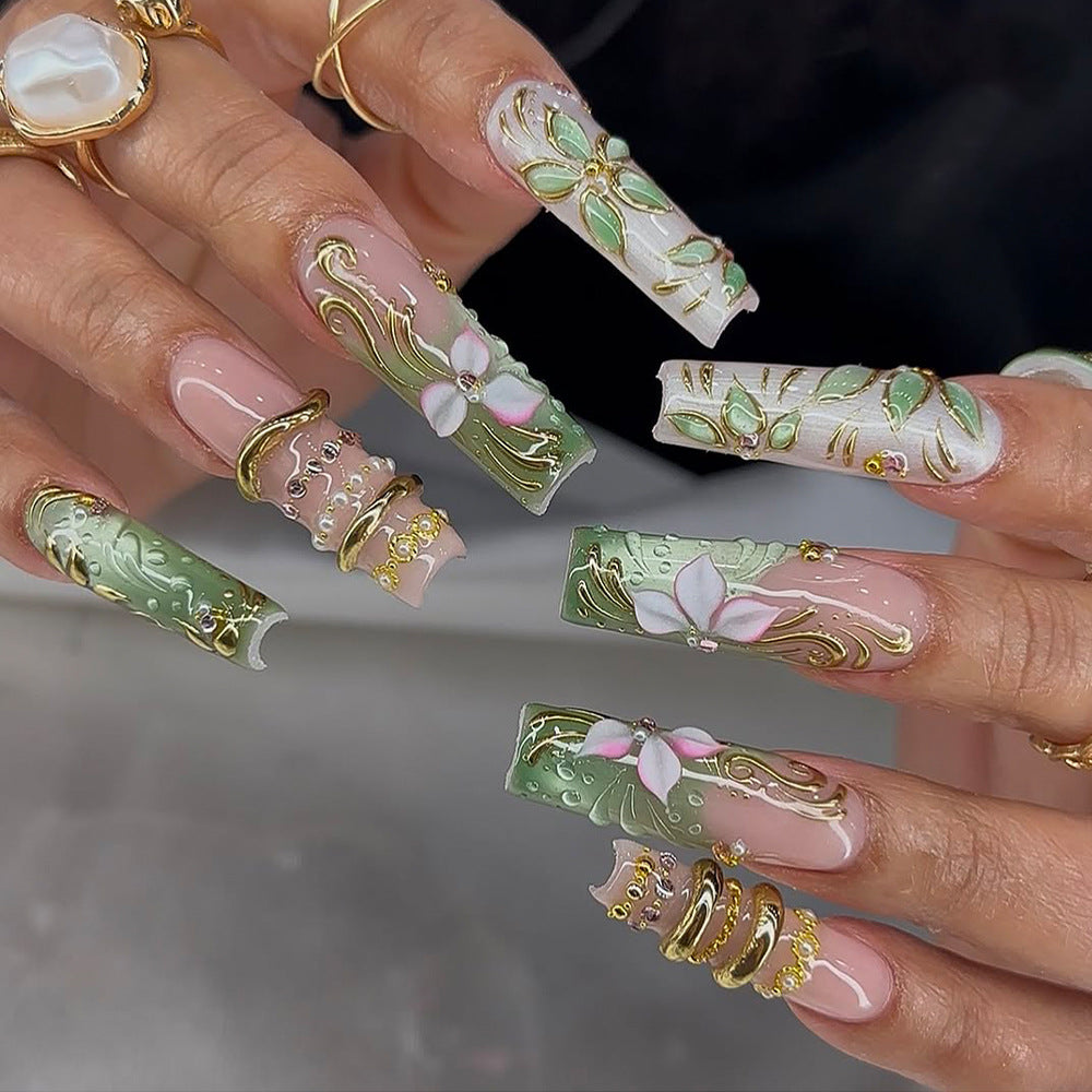 Artistic Luxury Press-On Nail Art Set Kalsten
