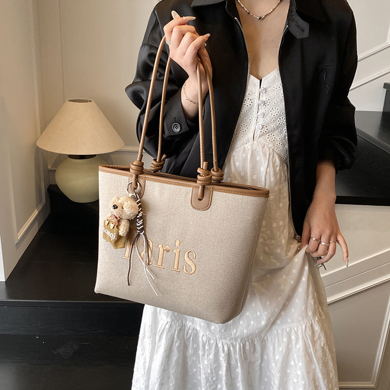 Elegant Paris Themed Tote Bag Kalsten