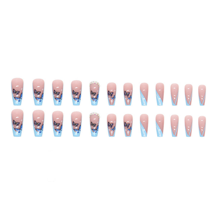 Decorative Butterfly Press-On Nail Tips Kalsten