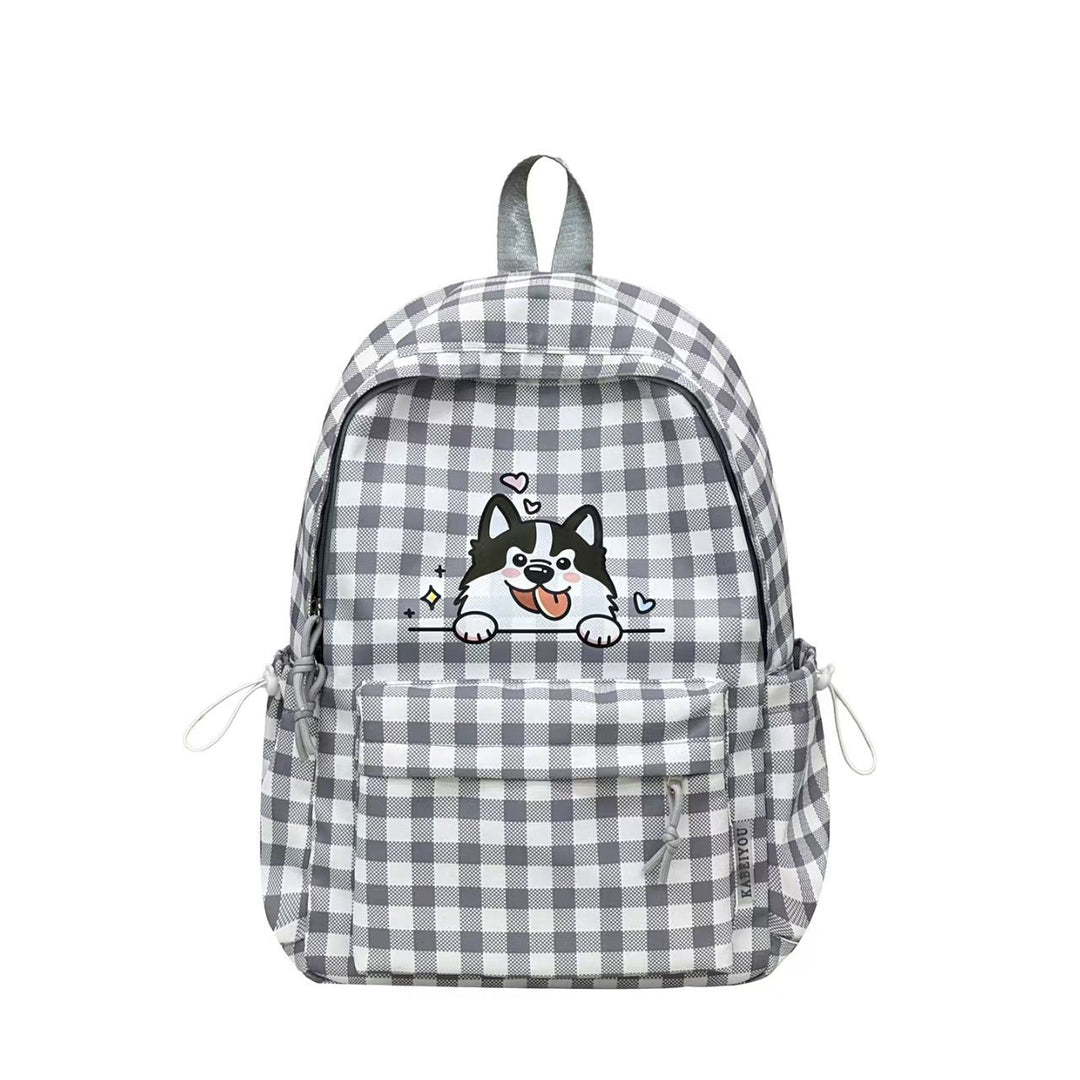 Backpack with Cute Dog Design and Clever Compartment Layout Kalsten