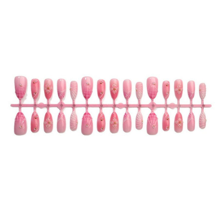 Elegant Floral Accentuated Stiletto Press-On Nails Kalsten