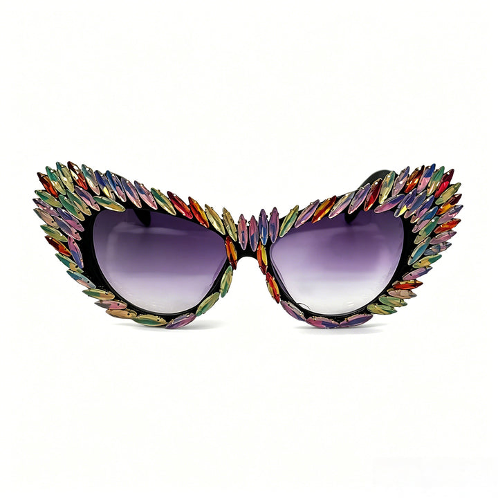 Women extravagant Cat-Eye sunglasses with diverse jewelry details Kalsten