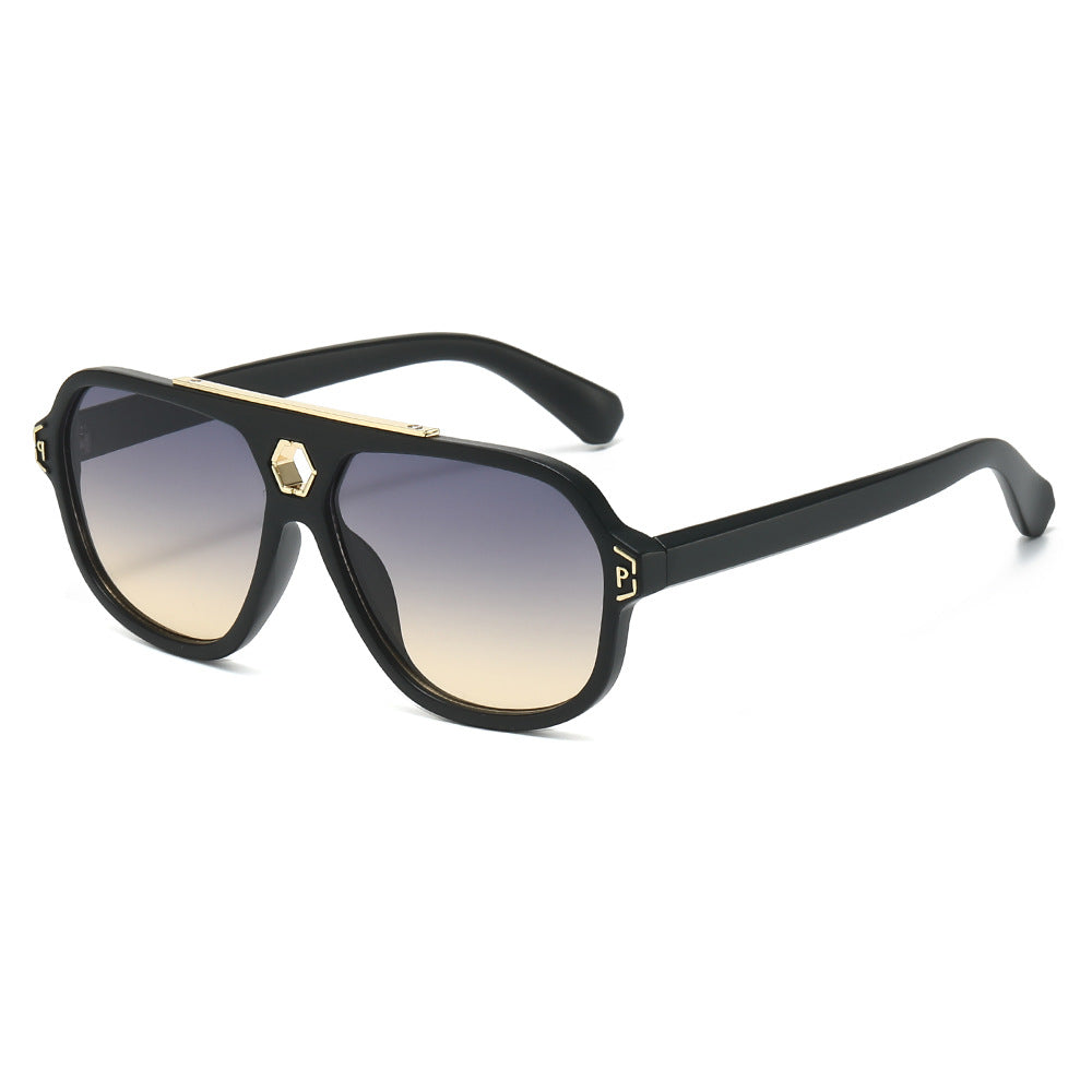 Statement Geometric Shield Sunglasses Kalsten