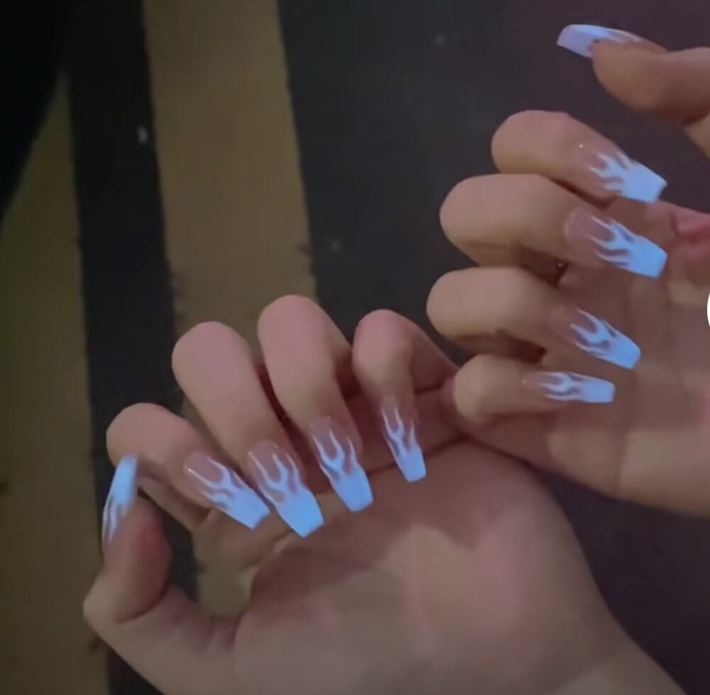 Flame-Design Press-On Nail Set Kalsten