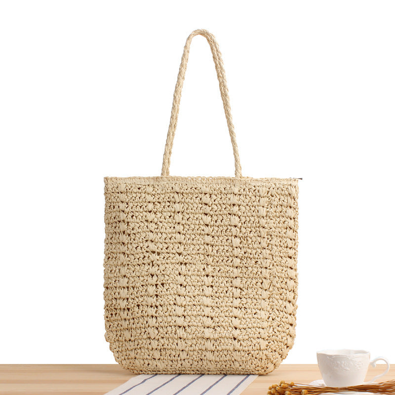 Hand-knotted straw bag Kalsten