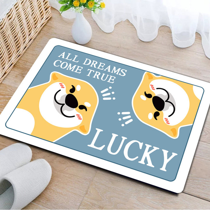 Cute Cartoon Dog Welcome Mat Kalsten