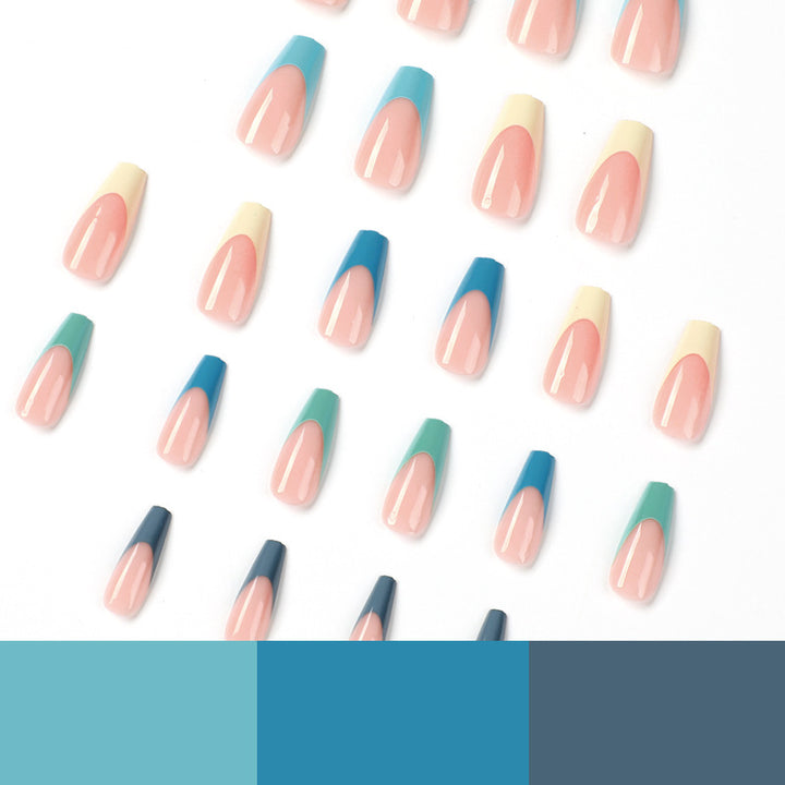Artful Nail Extensions with Precise Gradient and Elegant Accents Kalsten